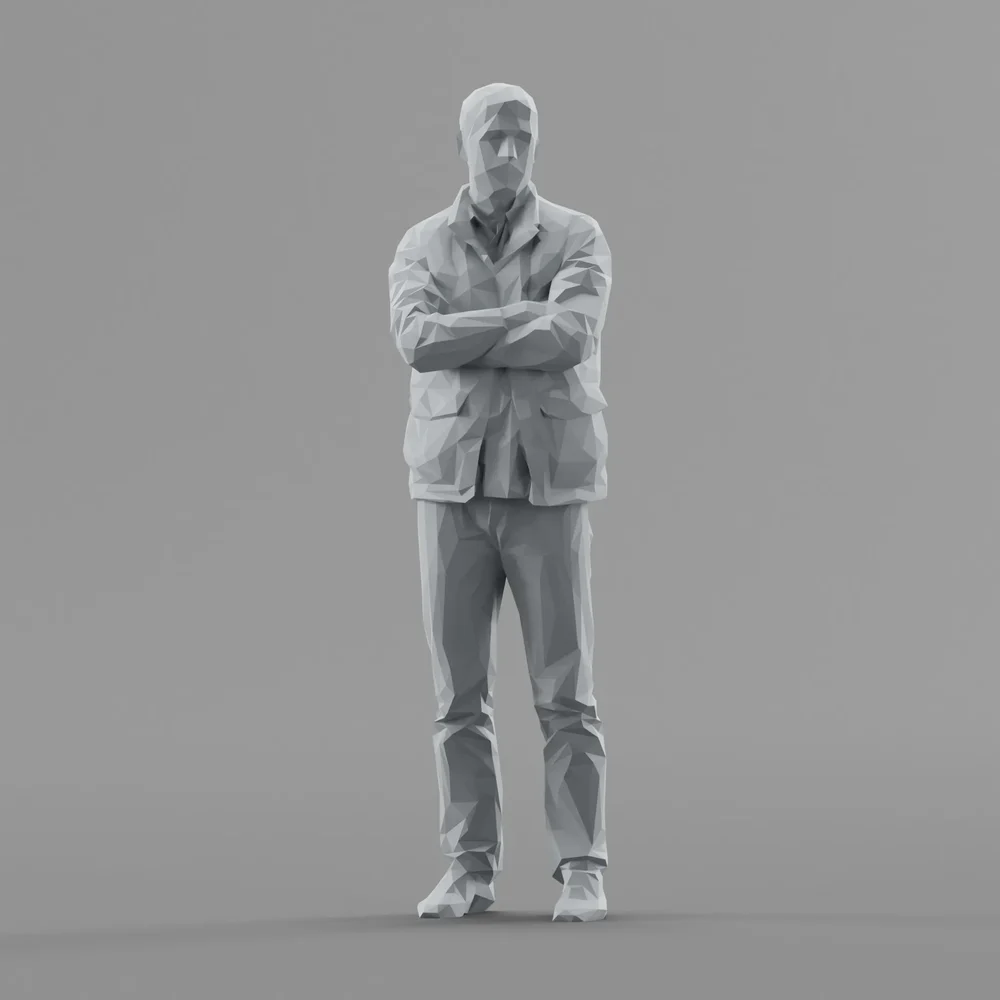 Lowpoly Male Standing