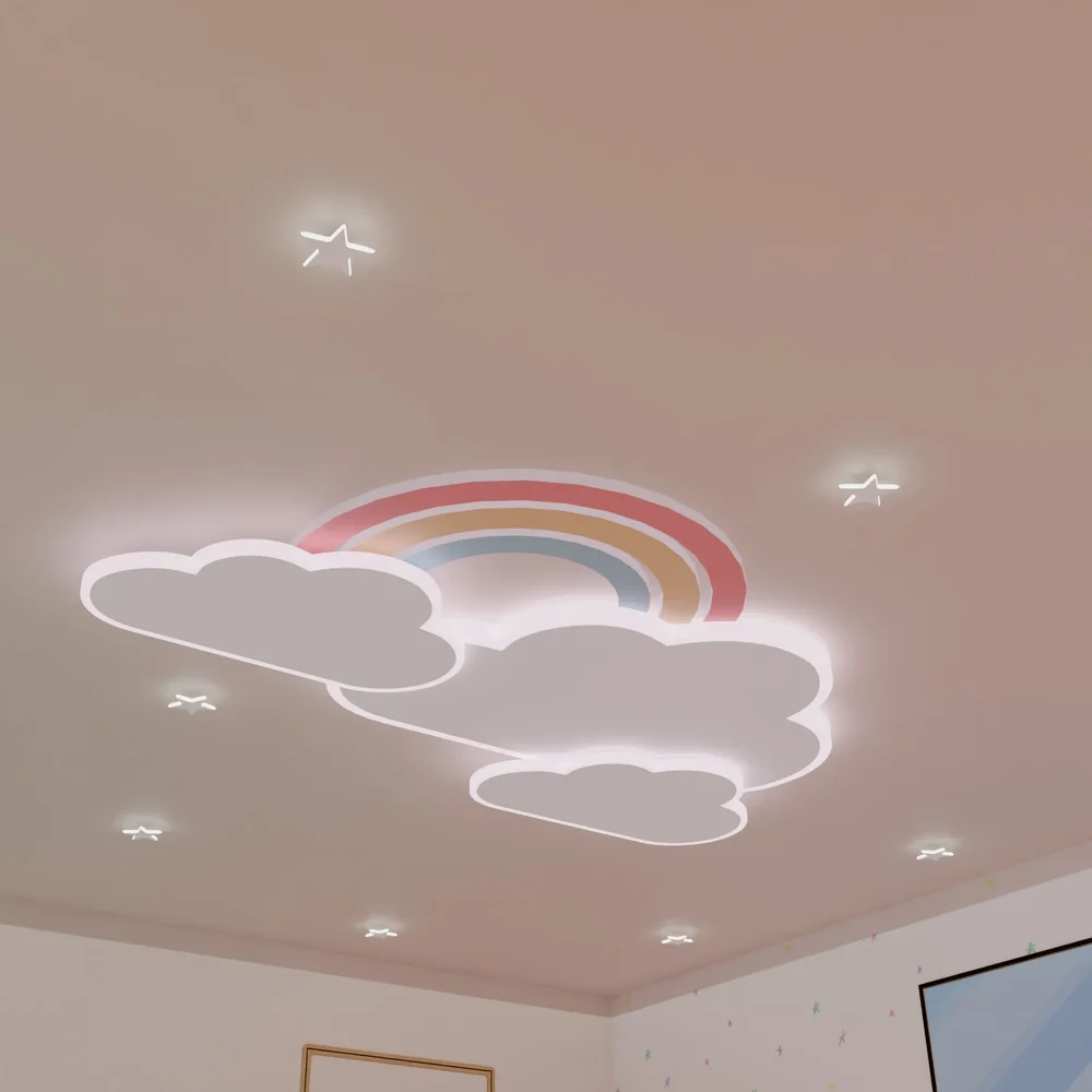 Rainbow And Stars Roof Light