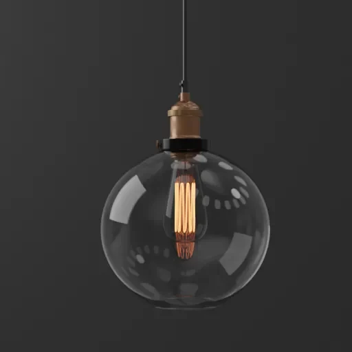 Industrial Design Glass Light
