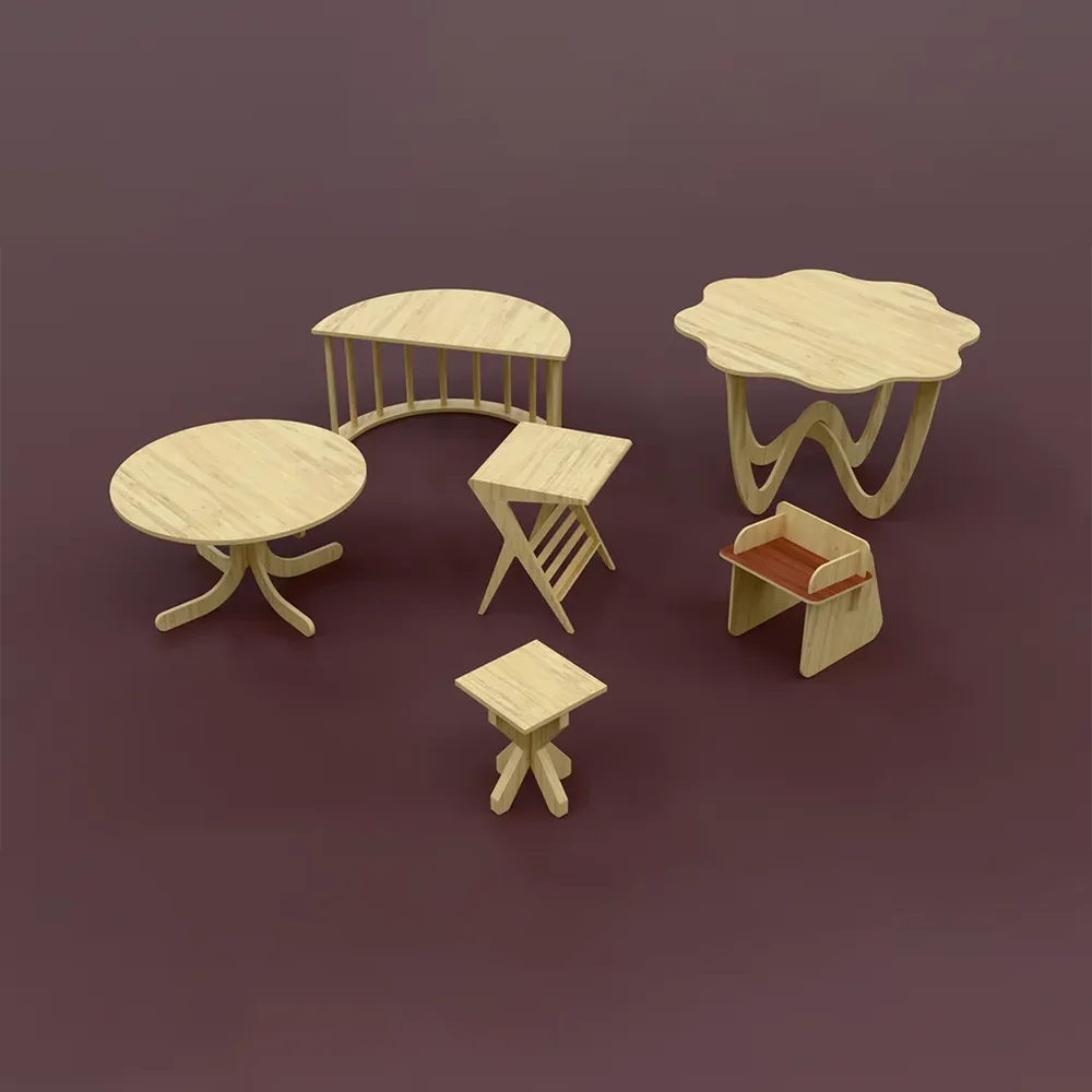 Plywood Furniture Set For Kids