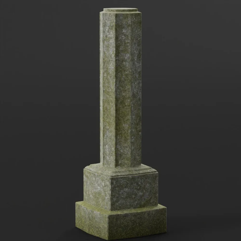 Round Grave Marker