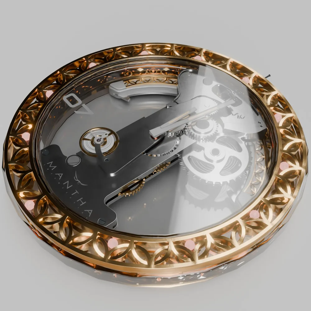 Ornate Mechanical Pocket Watch