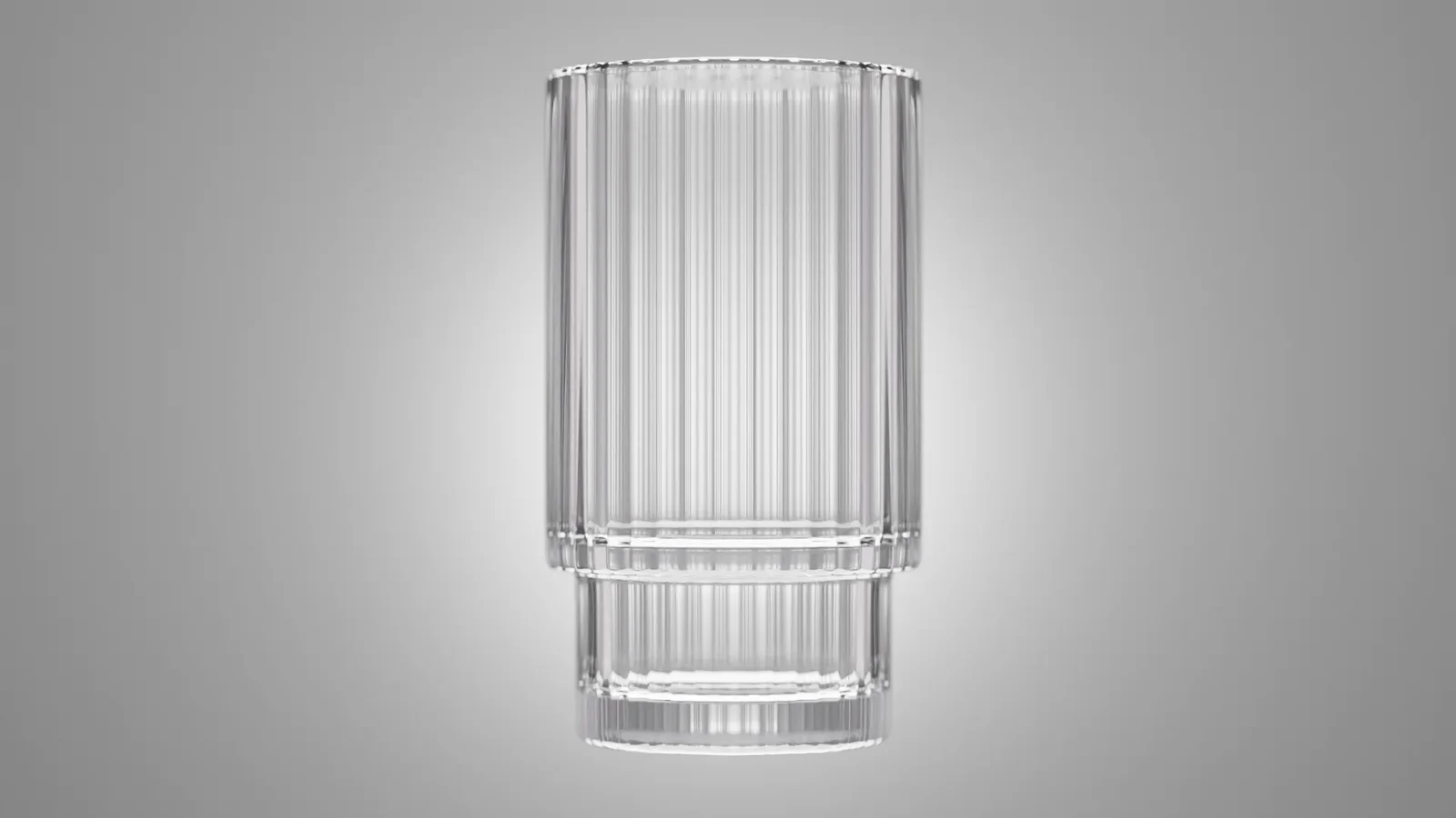 Ribbed Tiktok Glass