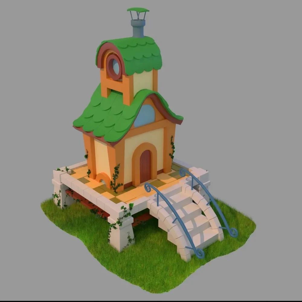 Stylized Cartoon Home