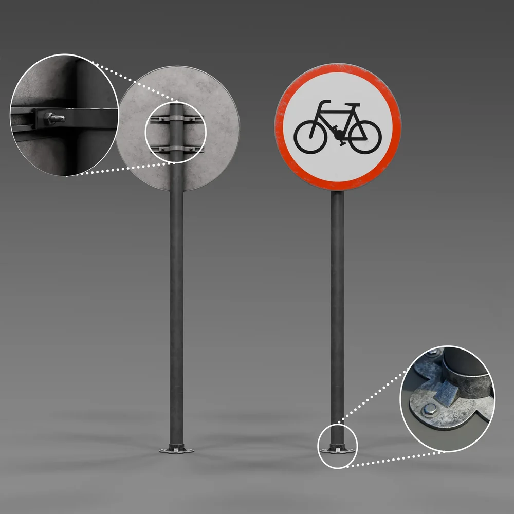 Sign No Bicycle