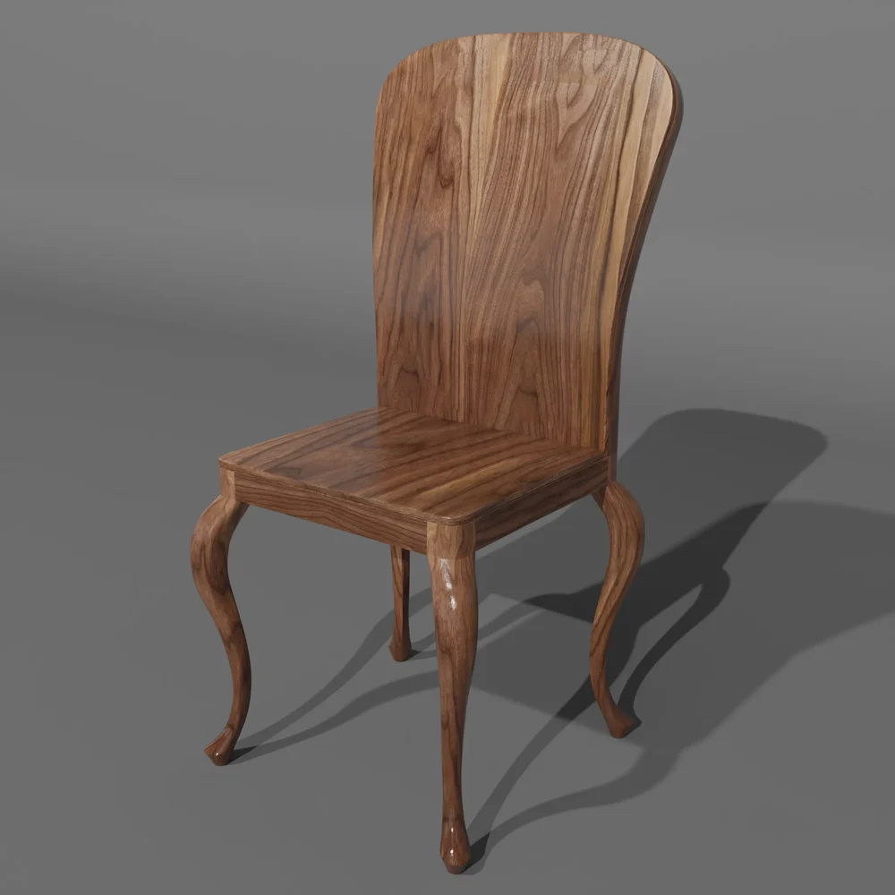 Chair With Curved Legs