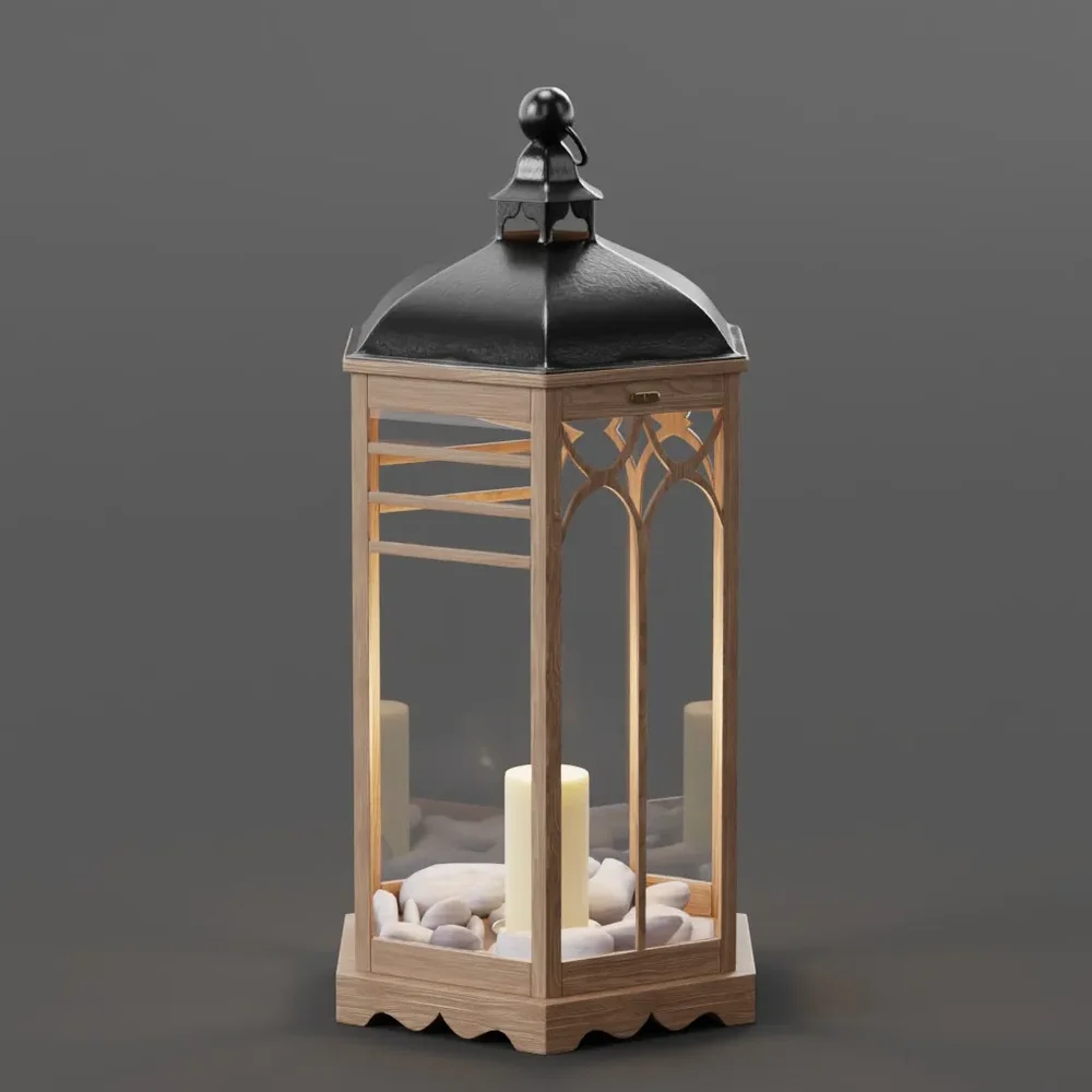 Yue Wooden Lantern