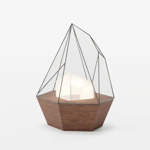 Wooden Light Vase