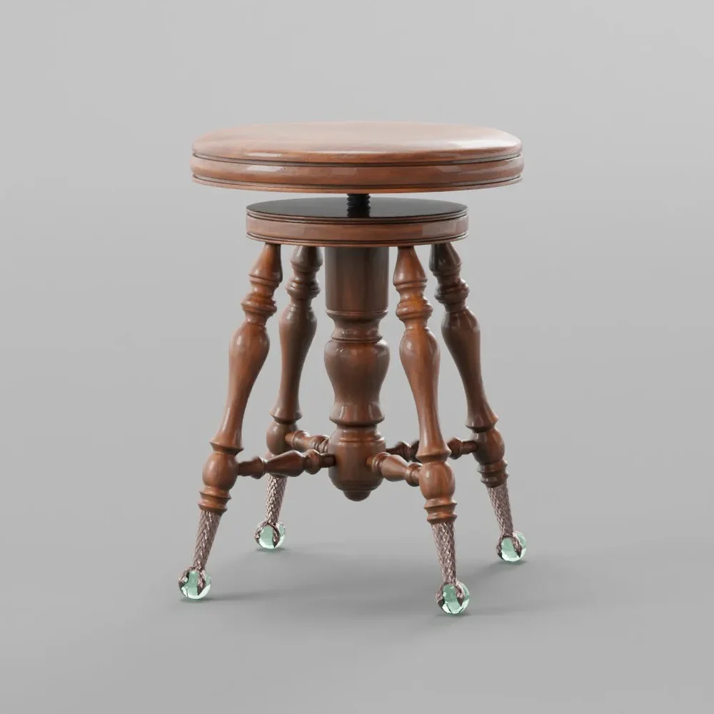 Antique Piano Stool