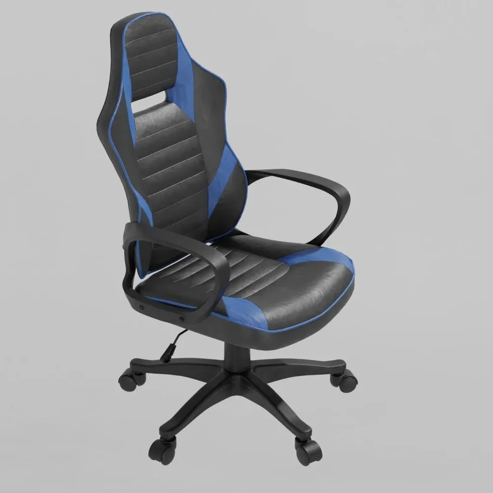 Office Armchair Black Blue