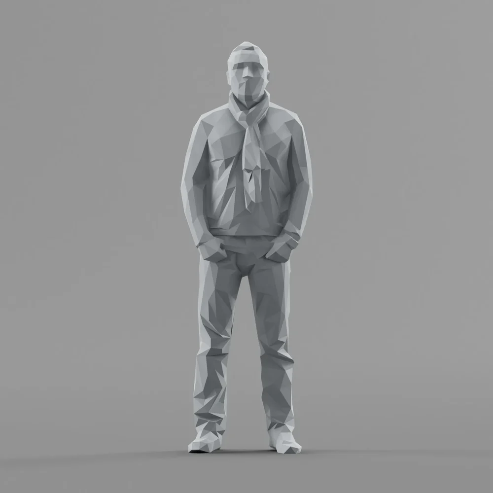Lowpoly Male Standing