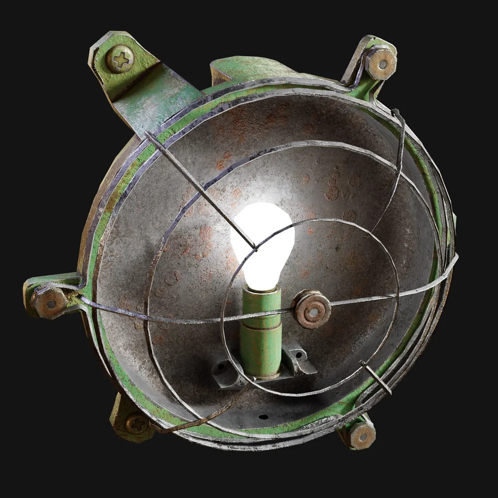 Industrial Bulkhead Cage Light Openface