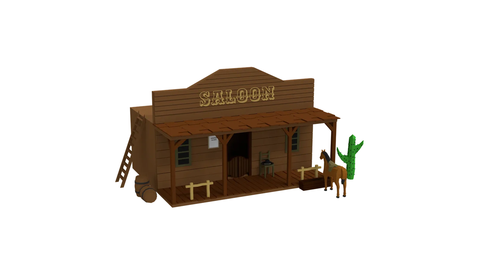 Low Poly Saloon