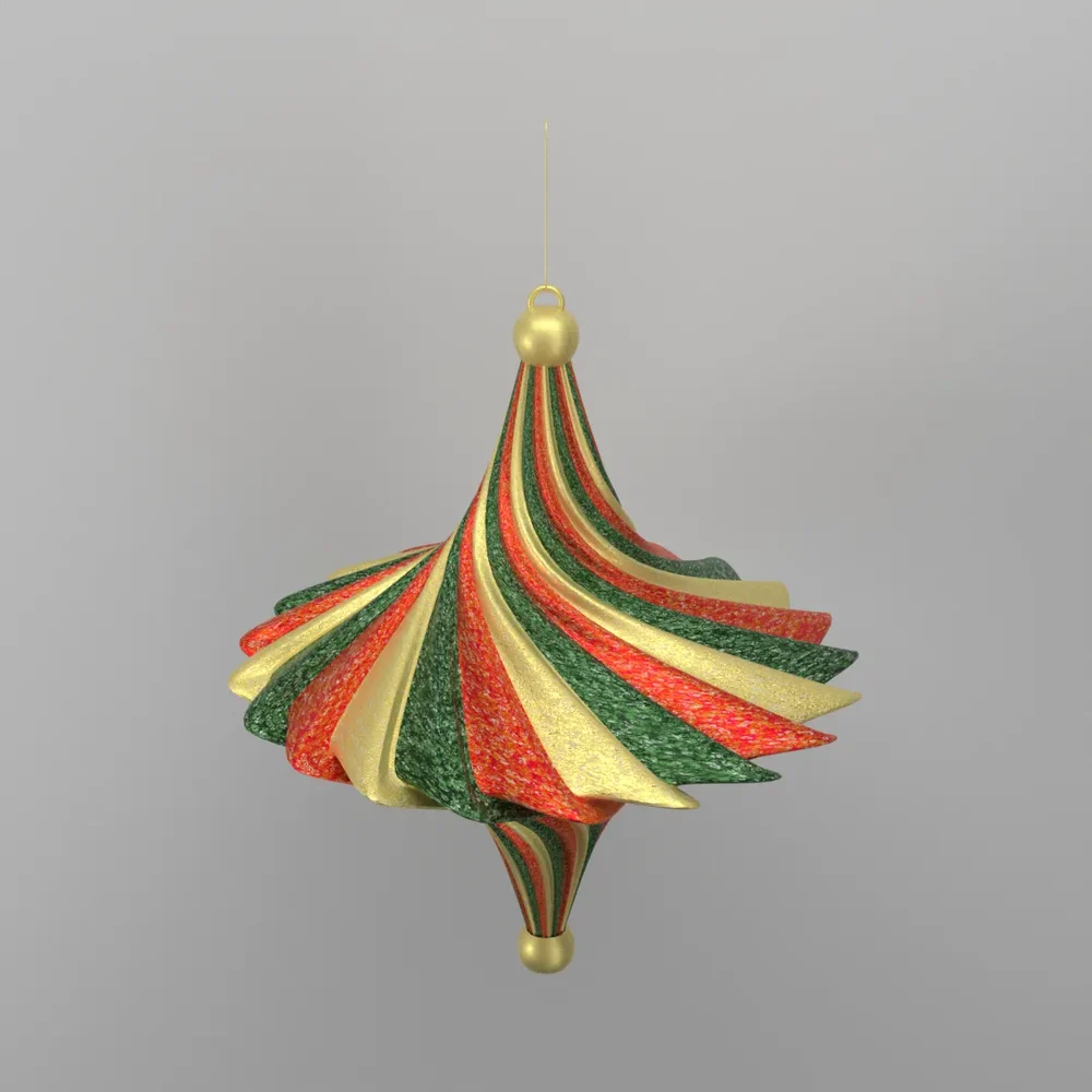 Christmas Deco Teardrop Spin