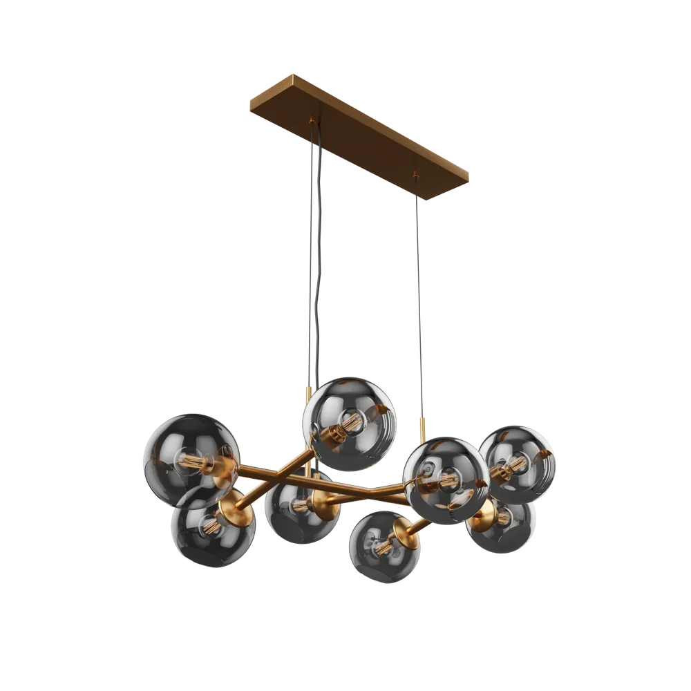 Staggered Glass Chandelier