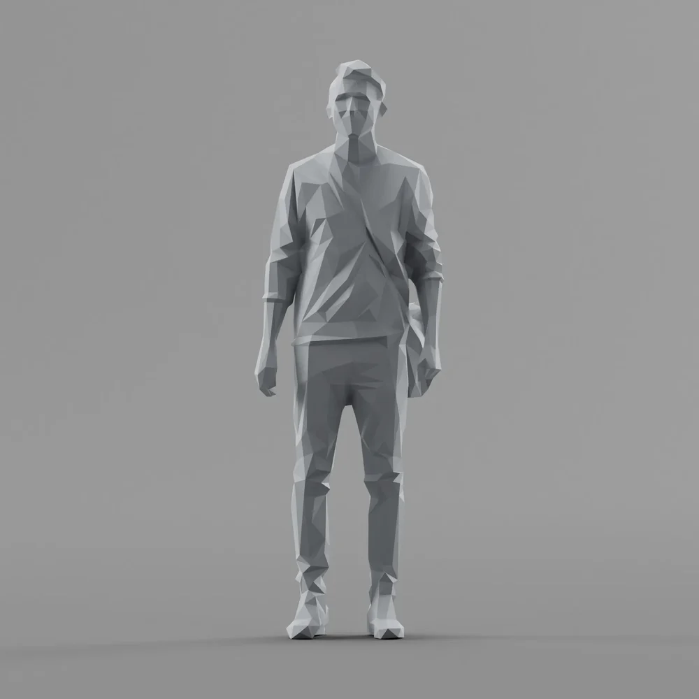 Lowpoly Male Standing