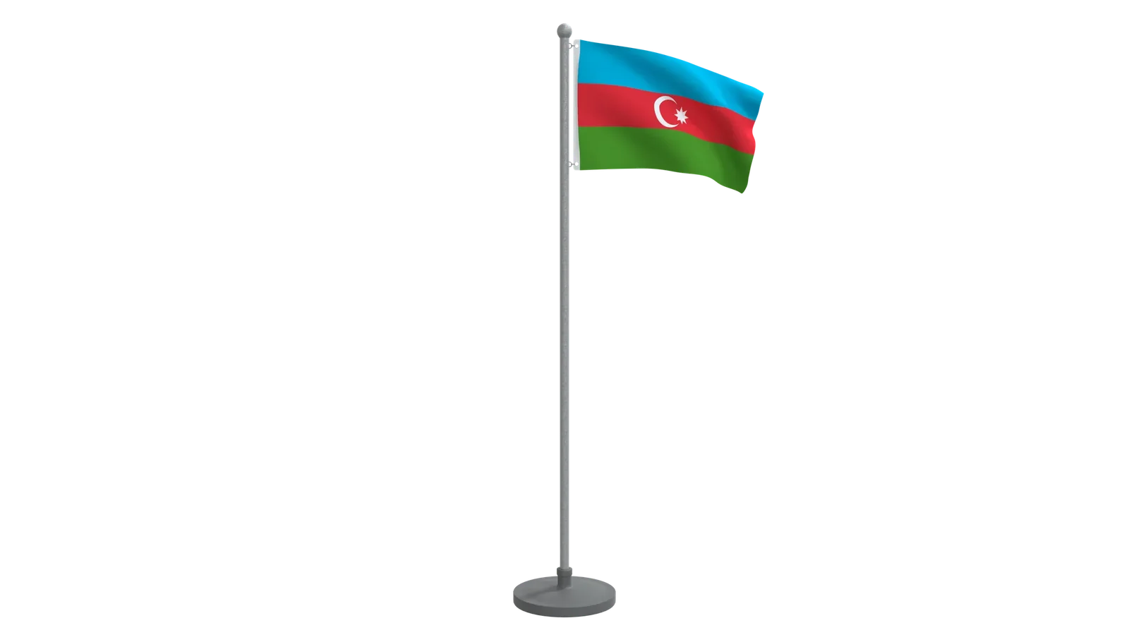 Animated Flag Of Azerbaijan