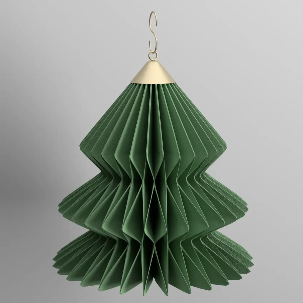 model: Paper Christmas Tree Ornament