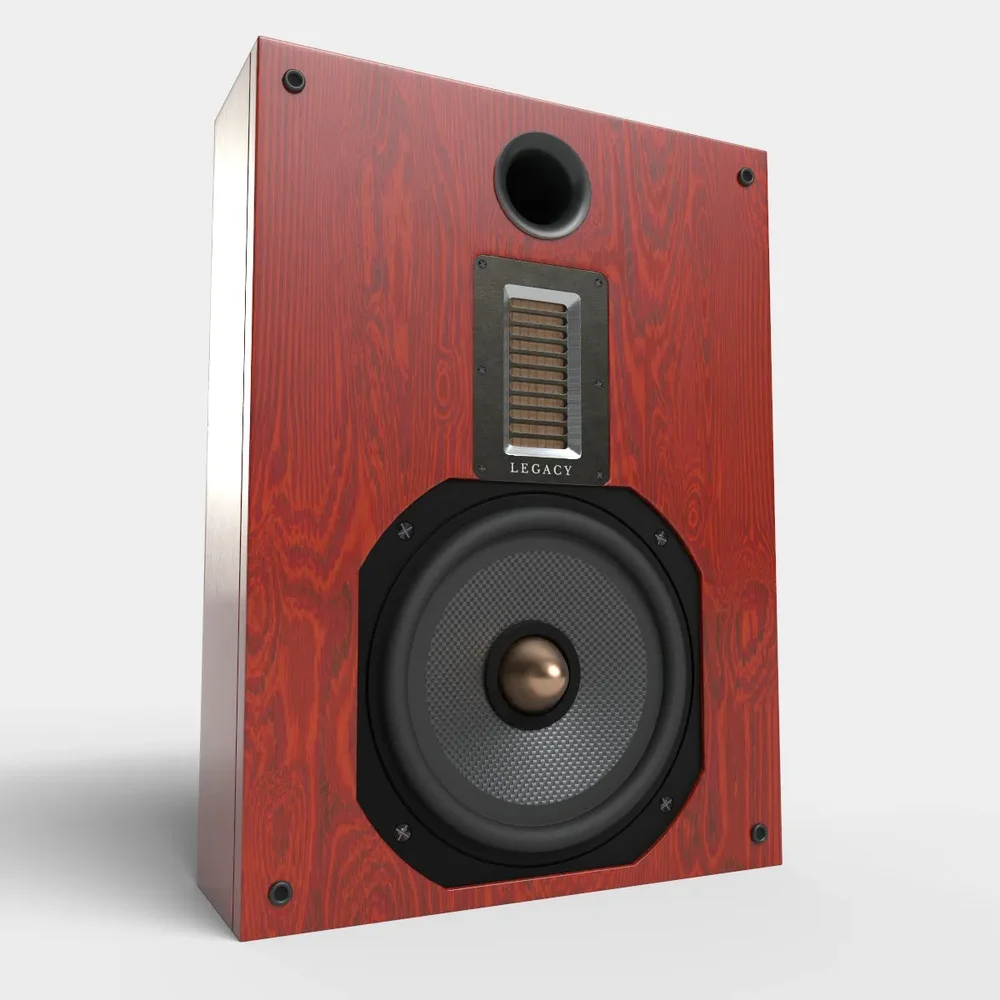 Wallmount Hi-Fi Speakers Red Wood