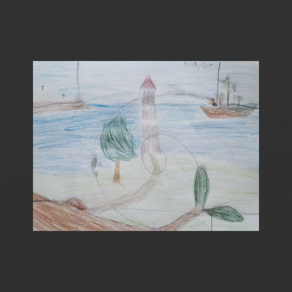 Child's Drawing On Paper 13