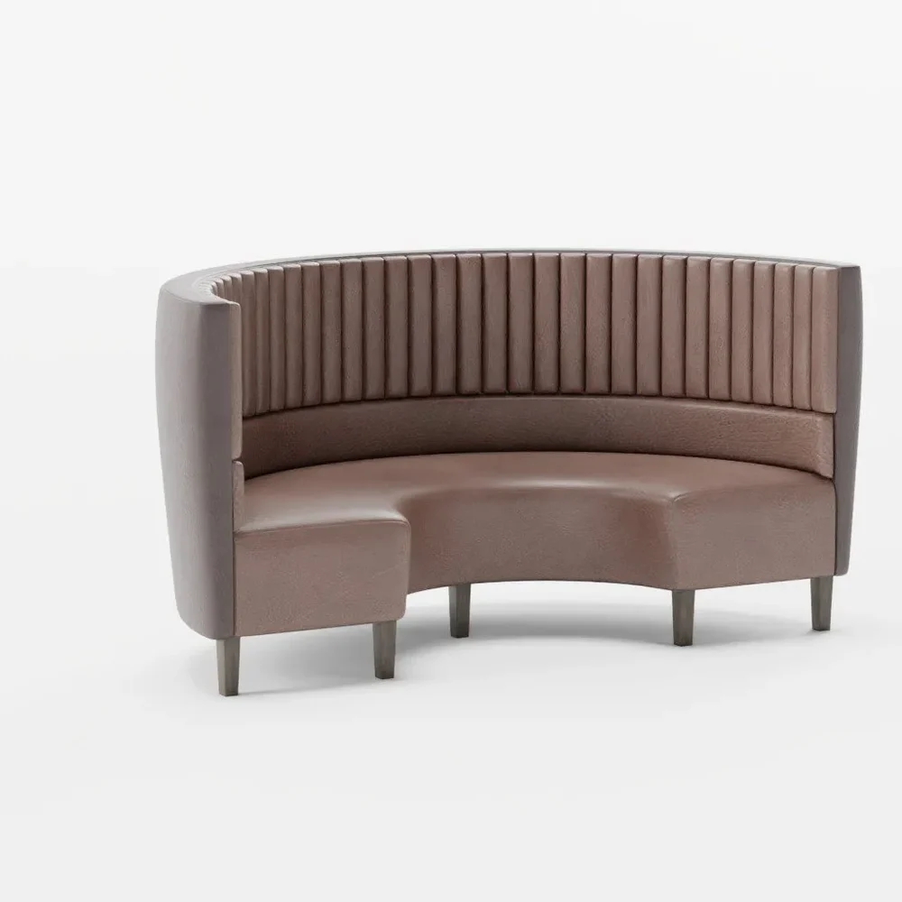 Rounded Half Moon Banquet Sofa