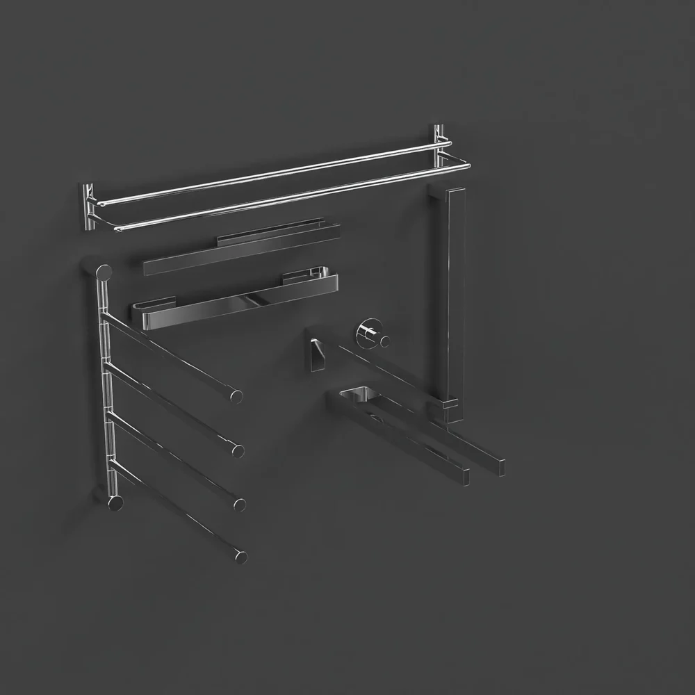 Towel Rack Set Metall