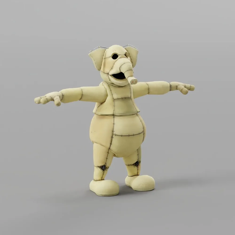 Elephant Foam Costume Ik Rigged