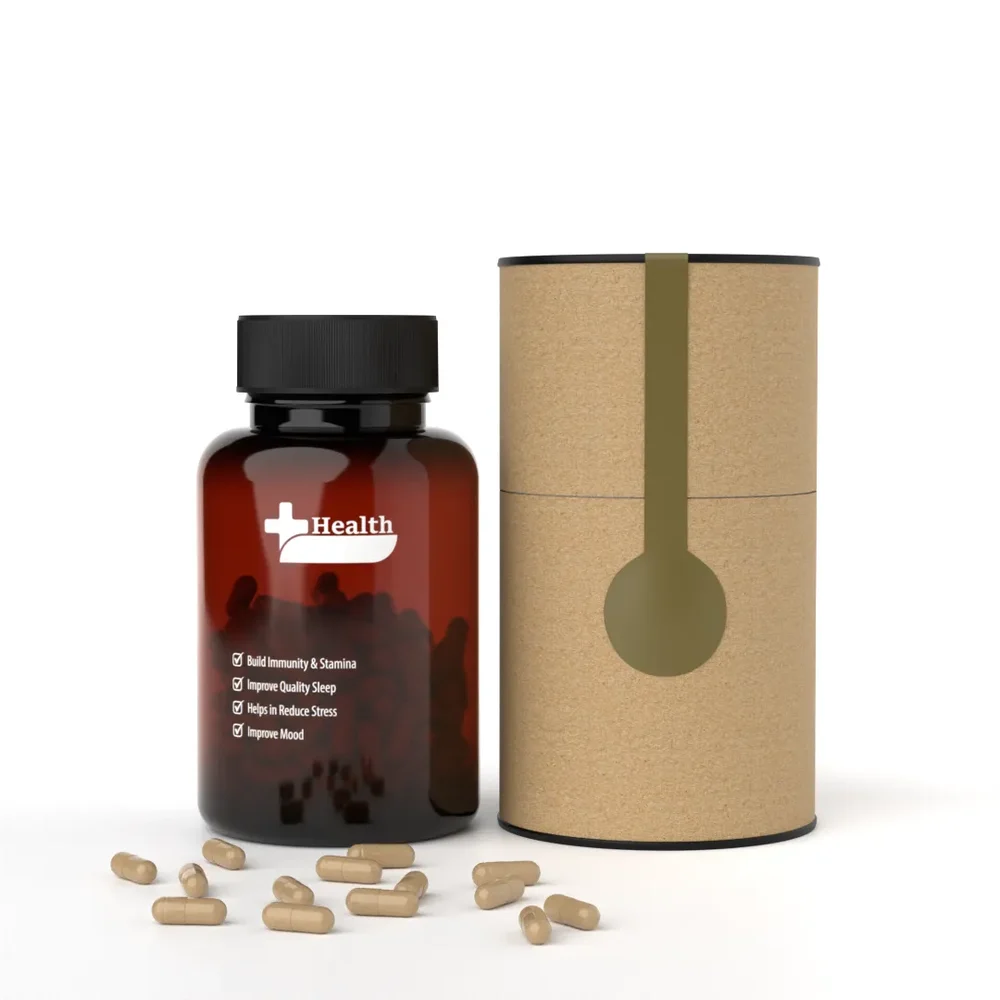 Medicine Bottle & Box Moringa Capsules