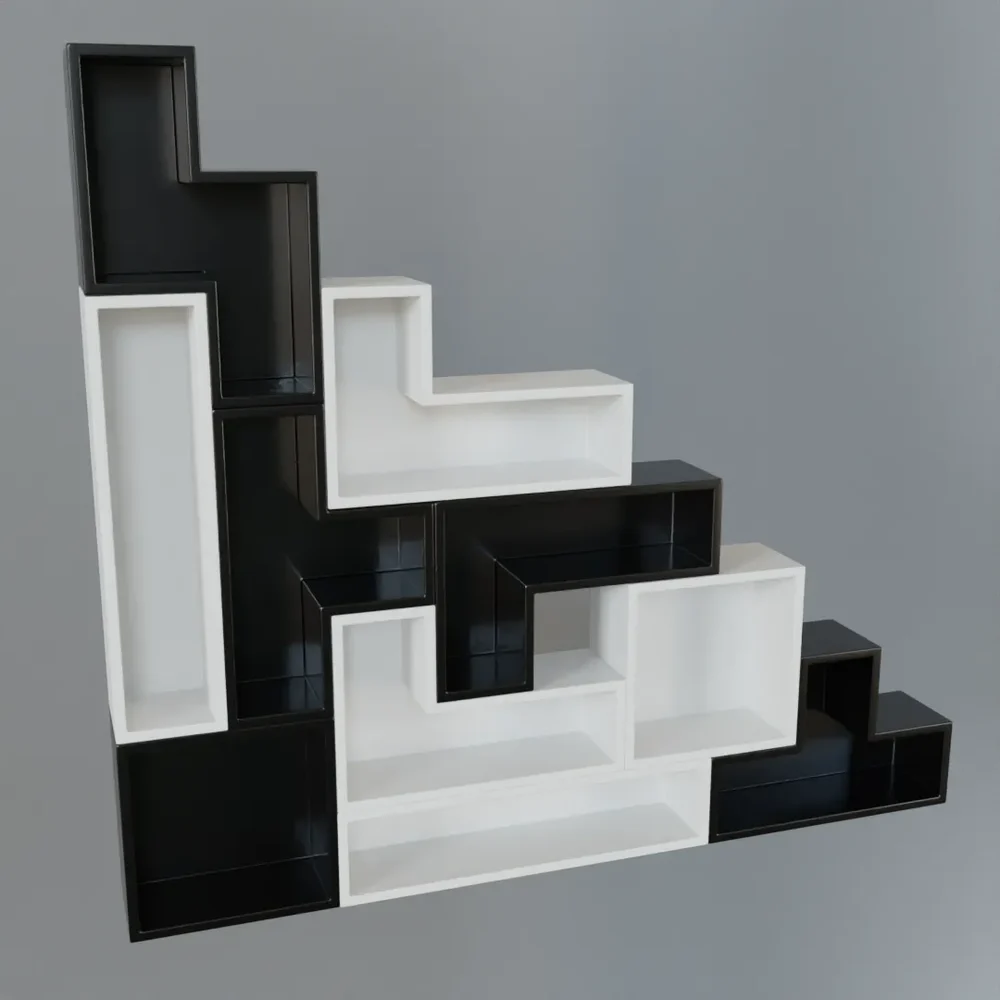 Modern Tetris Shelf