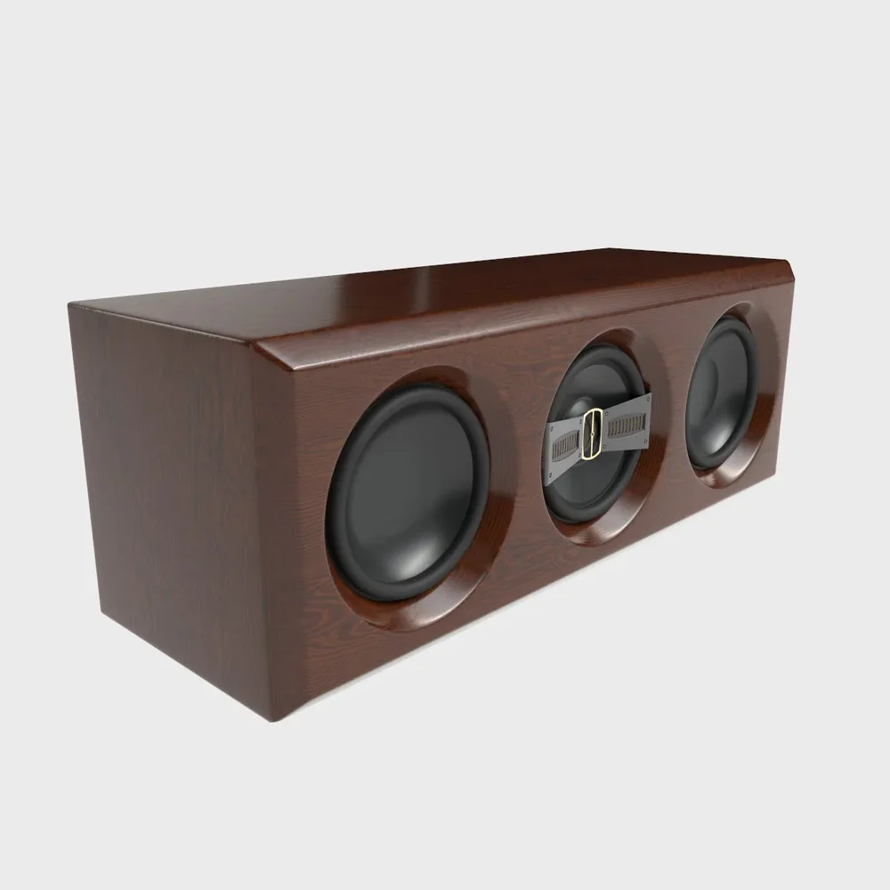 Hifi Central Speaker Brown Wood