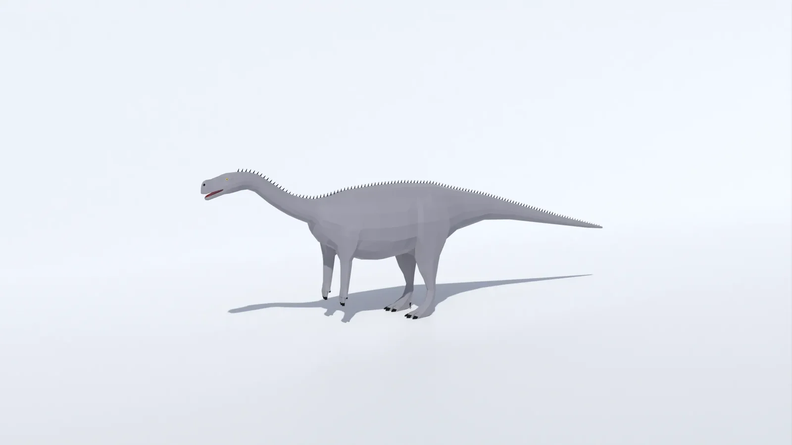 Low Poly Aardonyx Dinosaur