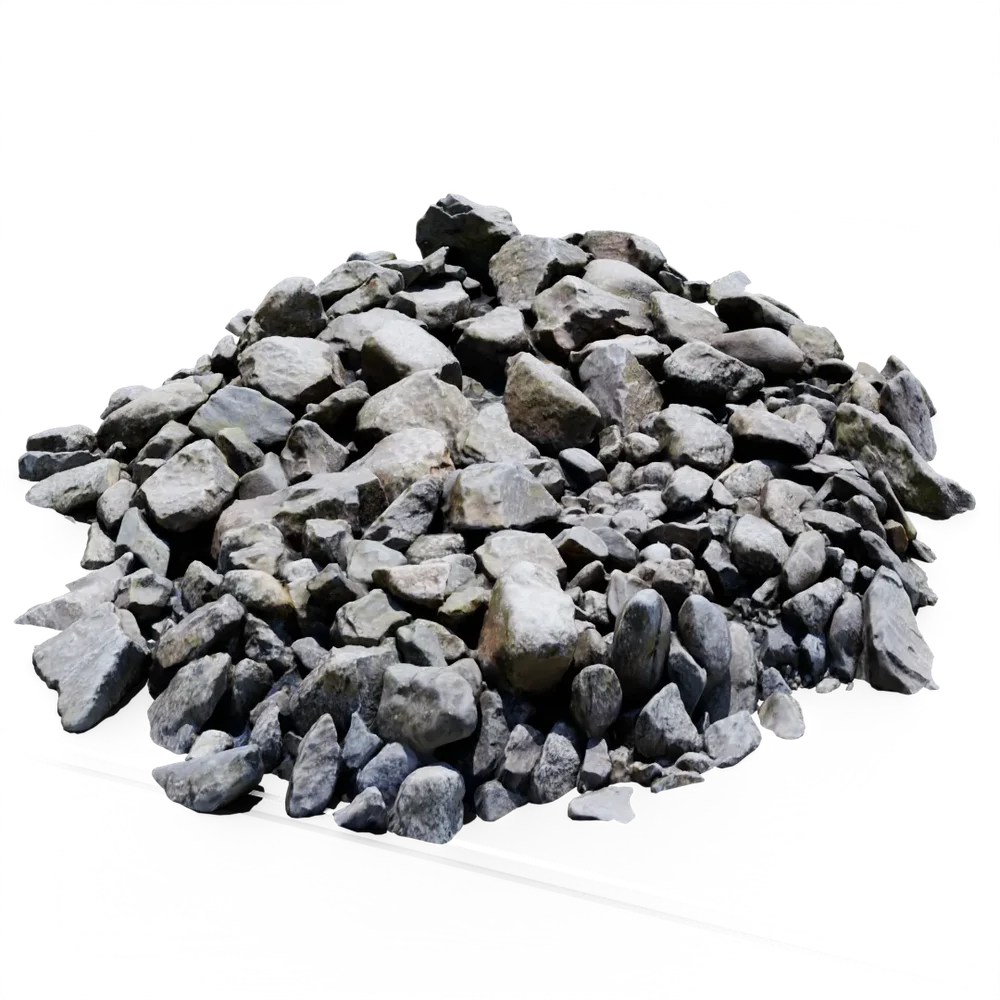 Rock Pile In River