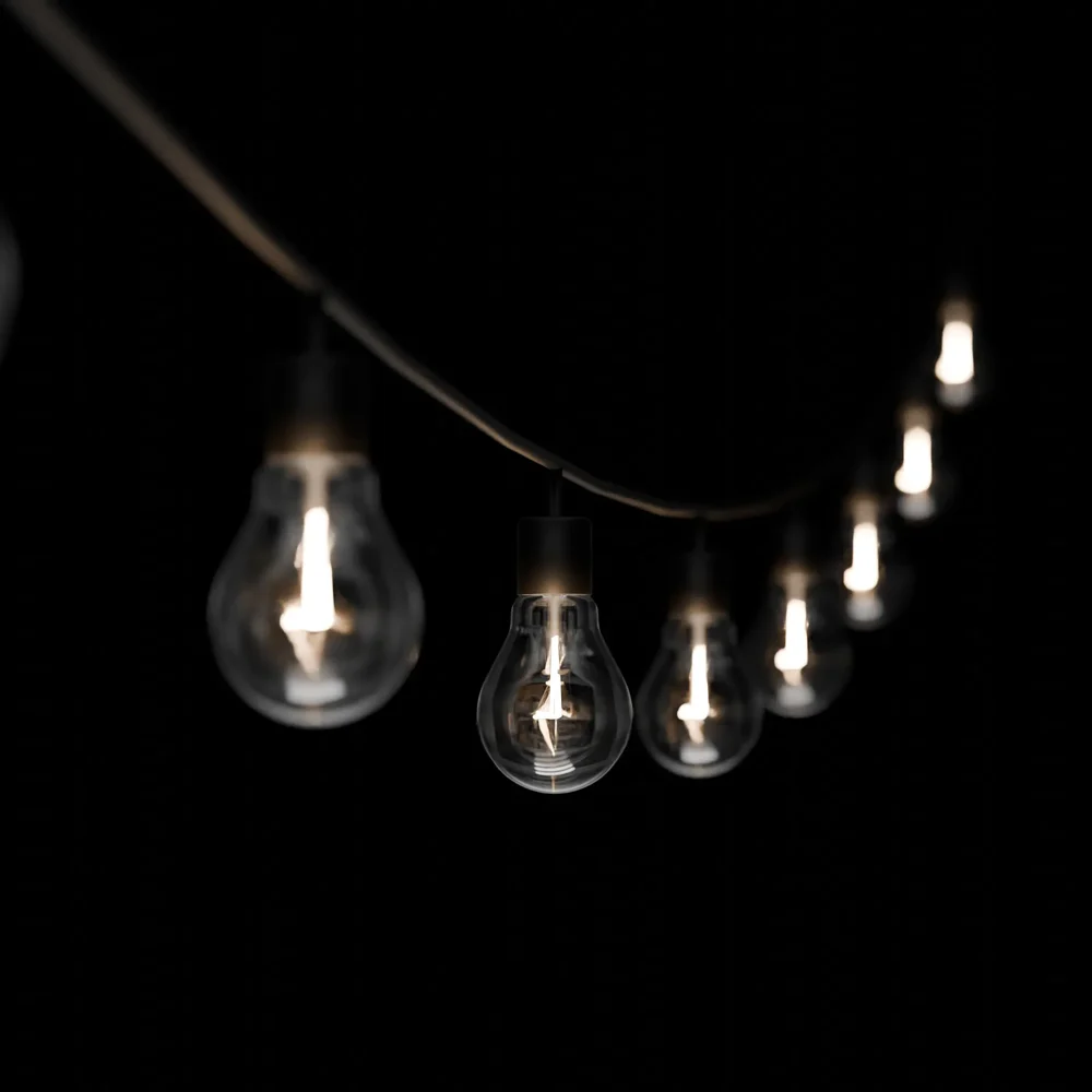 Procedural String Lights Geometry Nodes