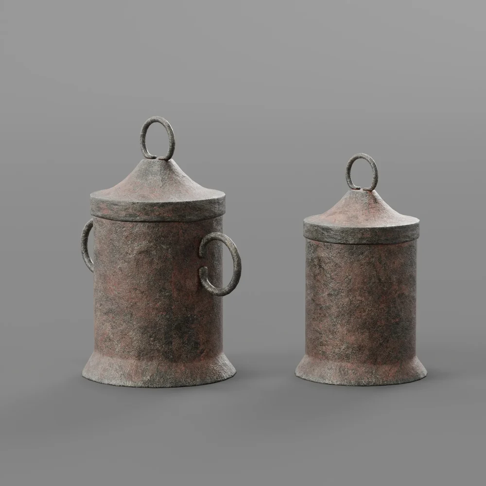 Old Metal Dishes