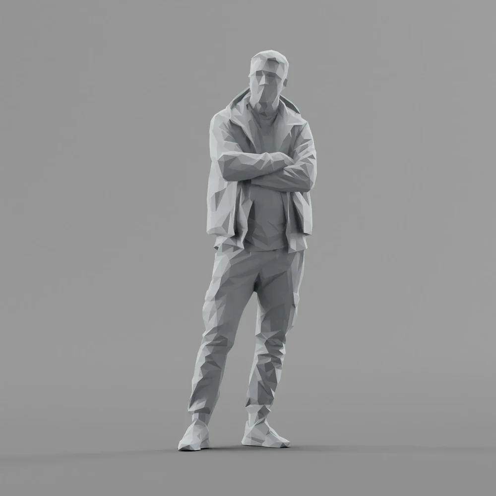 Lowpoly Male Standing