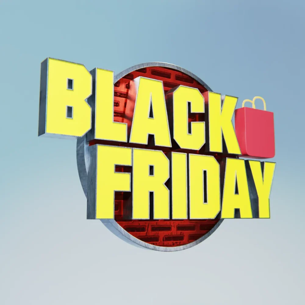 Blackfriday Badge Red Bag