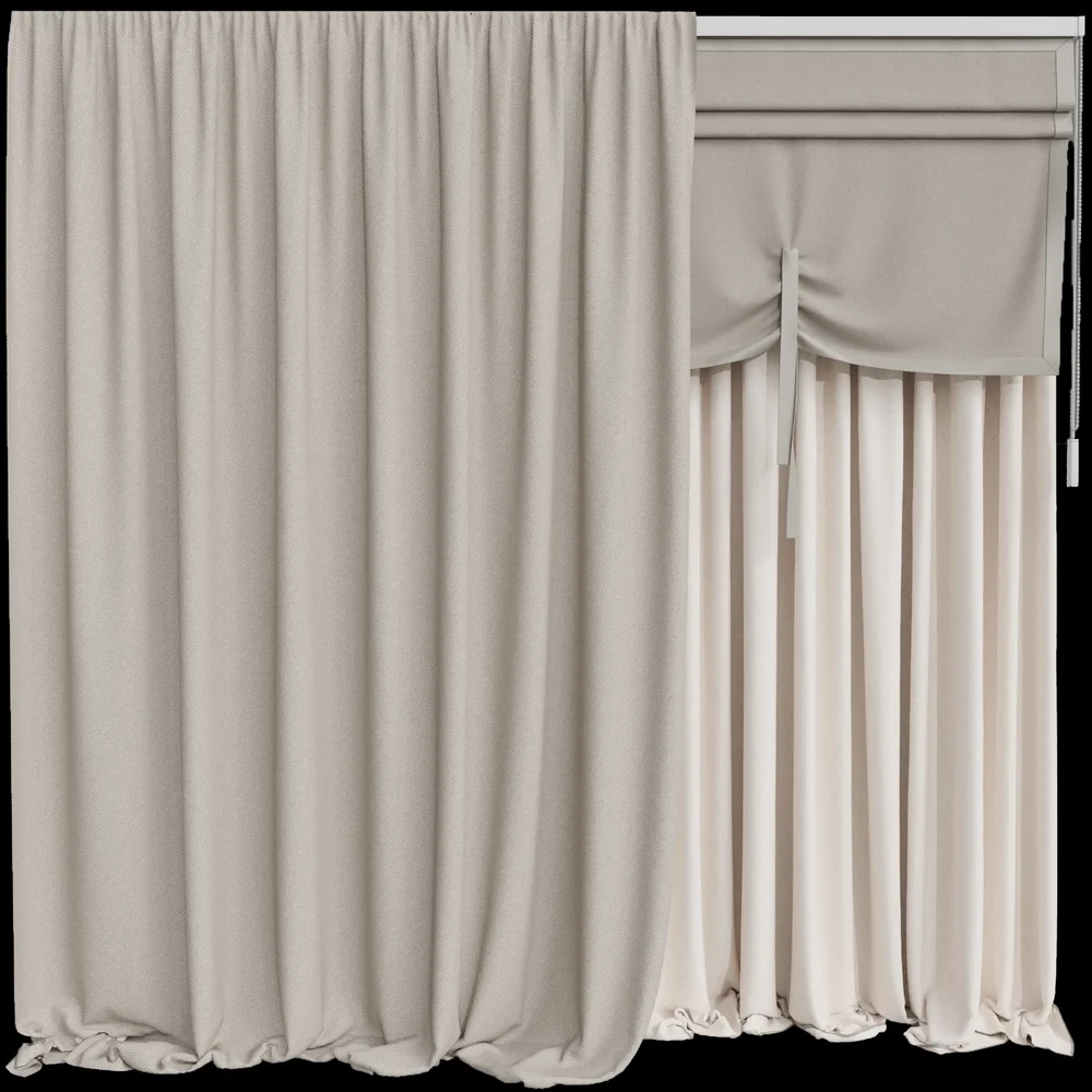 Mi Silk And Cotton Curtain Set