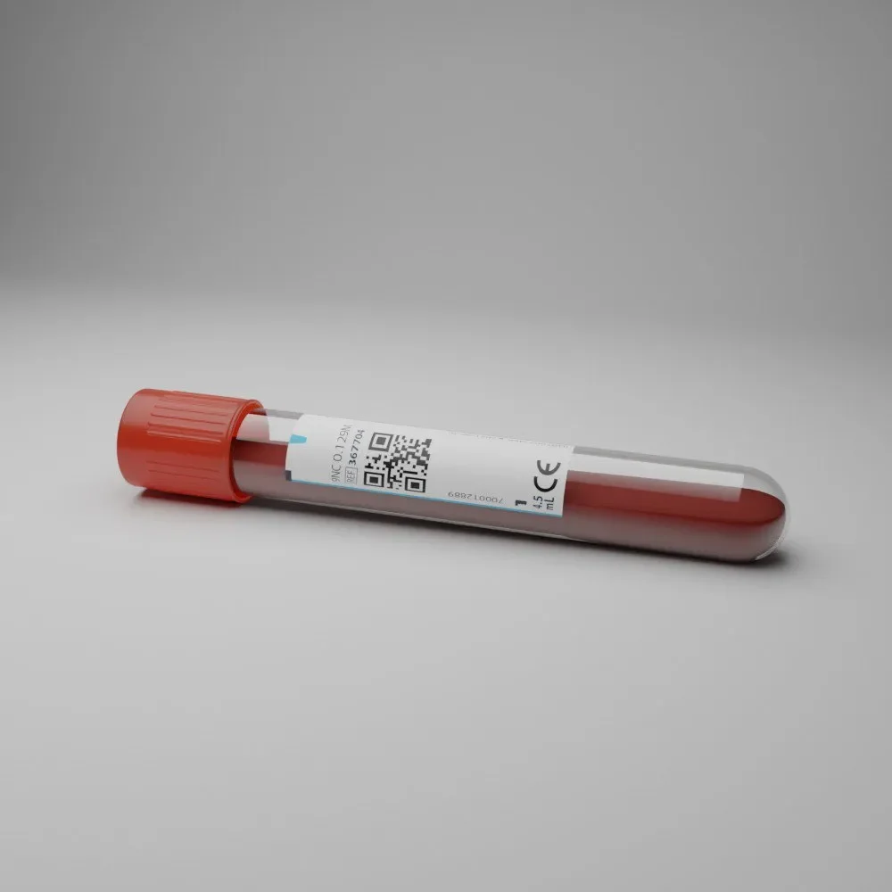 Edta Blood Sample On Floor