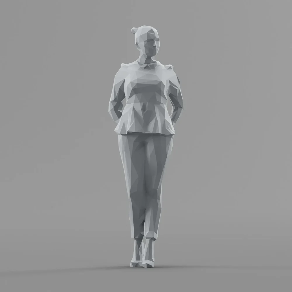 Lowpoly Female Standing