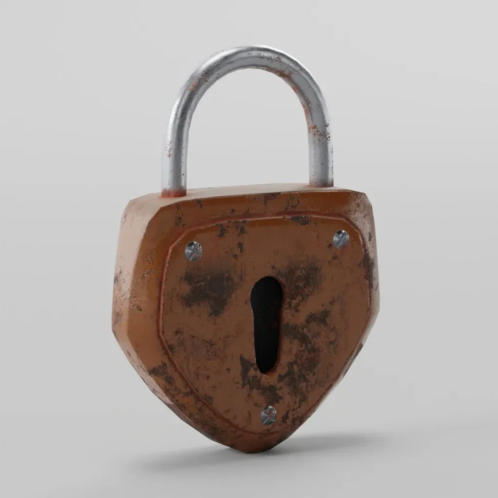Rusty Old Vintage Padlock