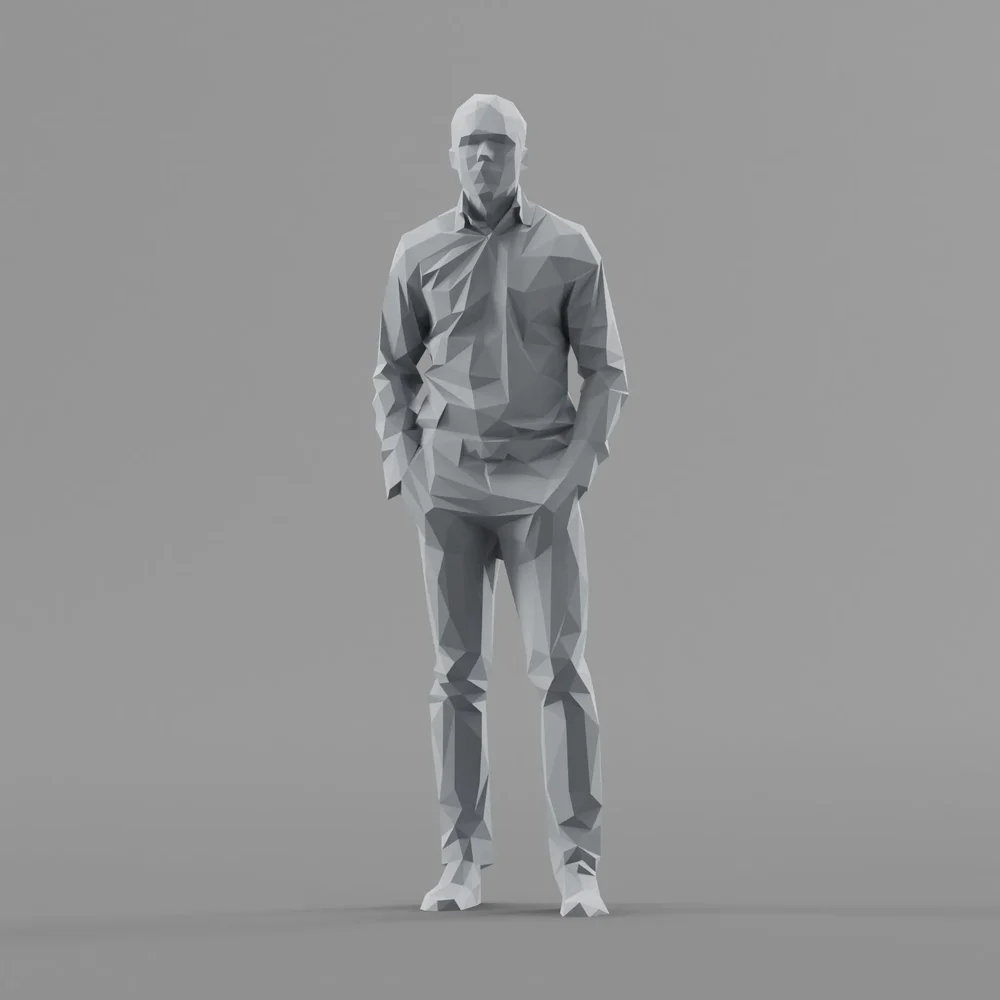 Lowpoly Male Standing