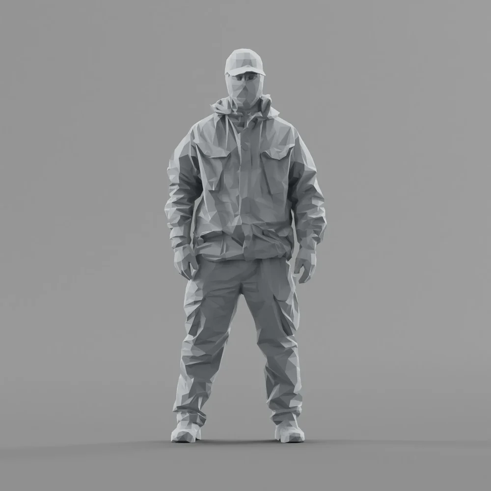 Lowpoly People Swat Soldier