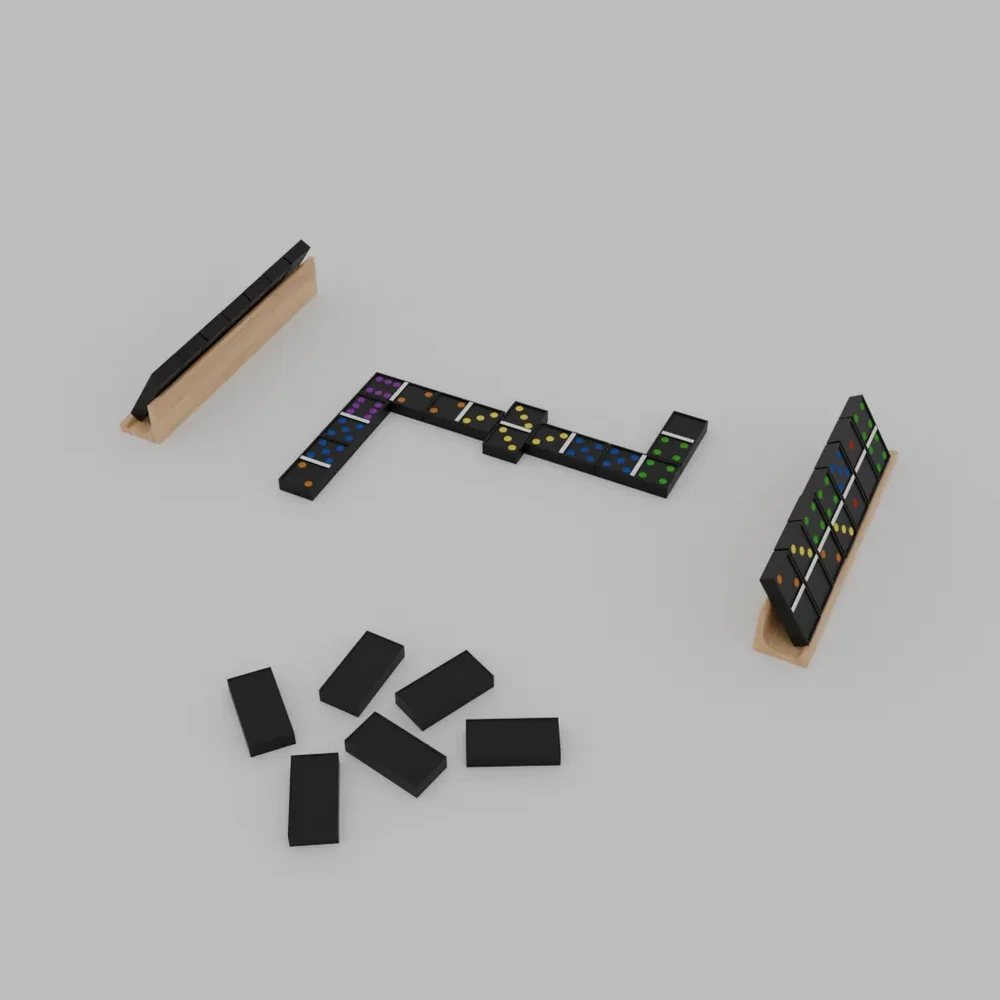 Domino Game In Progress