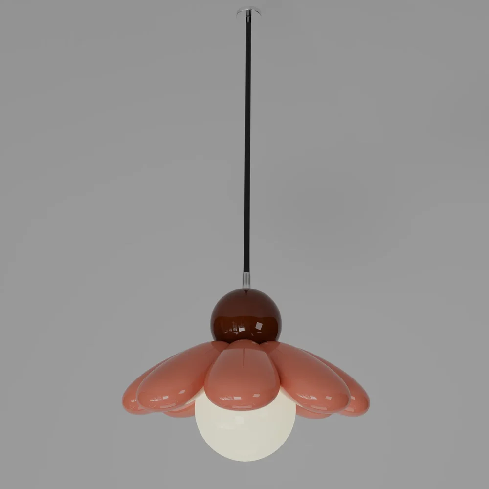 Maru Flower Pendant Lamp Pink