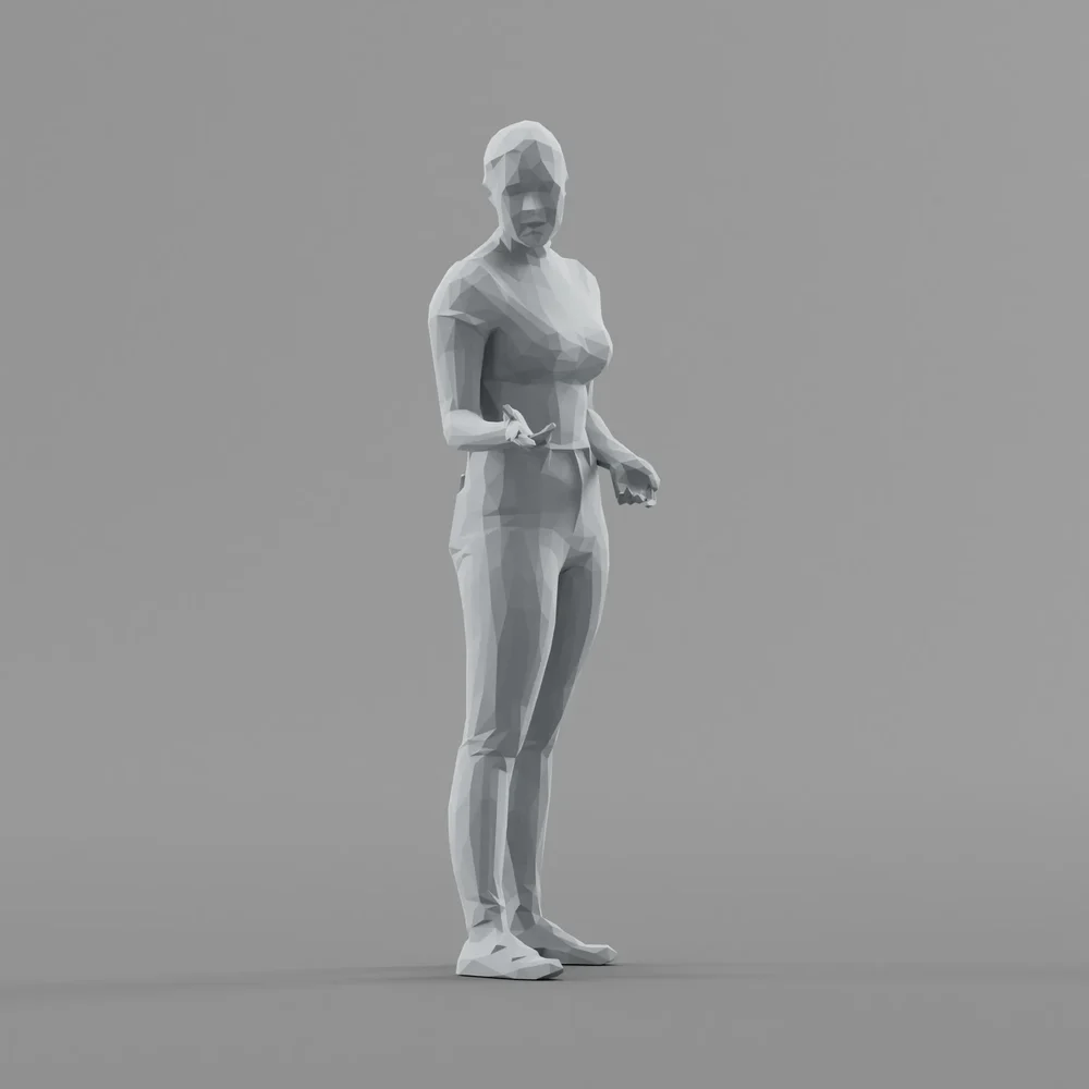 Lowpoly Female Standing