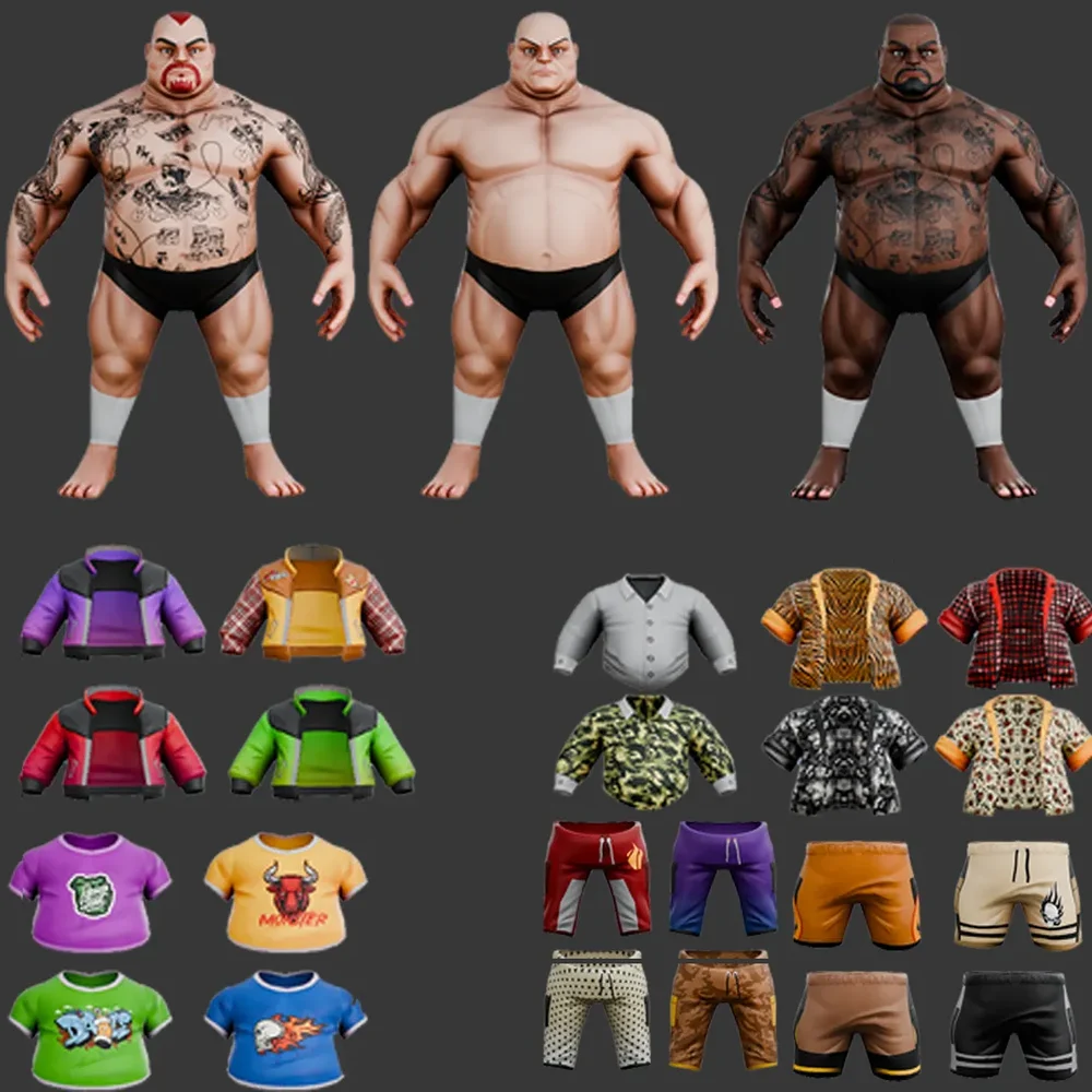 Stylized Mafia Low-Poly Character Pack