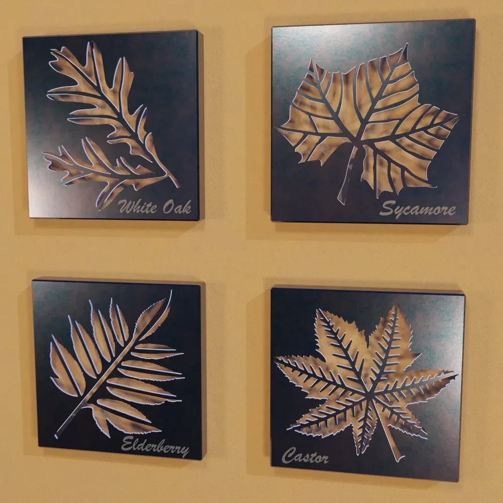 Detailed Leaf Wall Art Collection