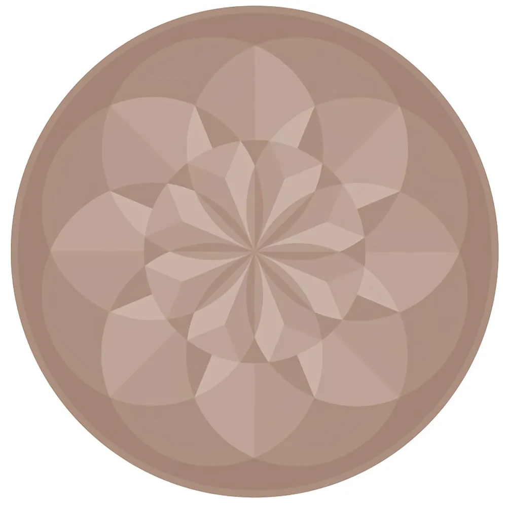 Peachy Floral Medallion Carpet