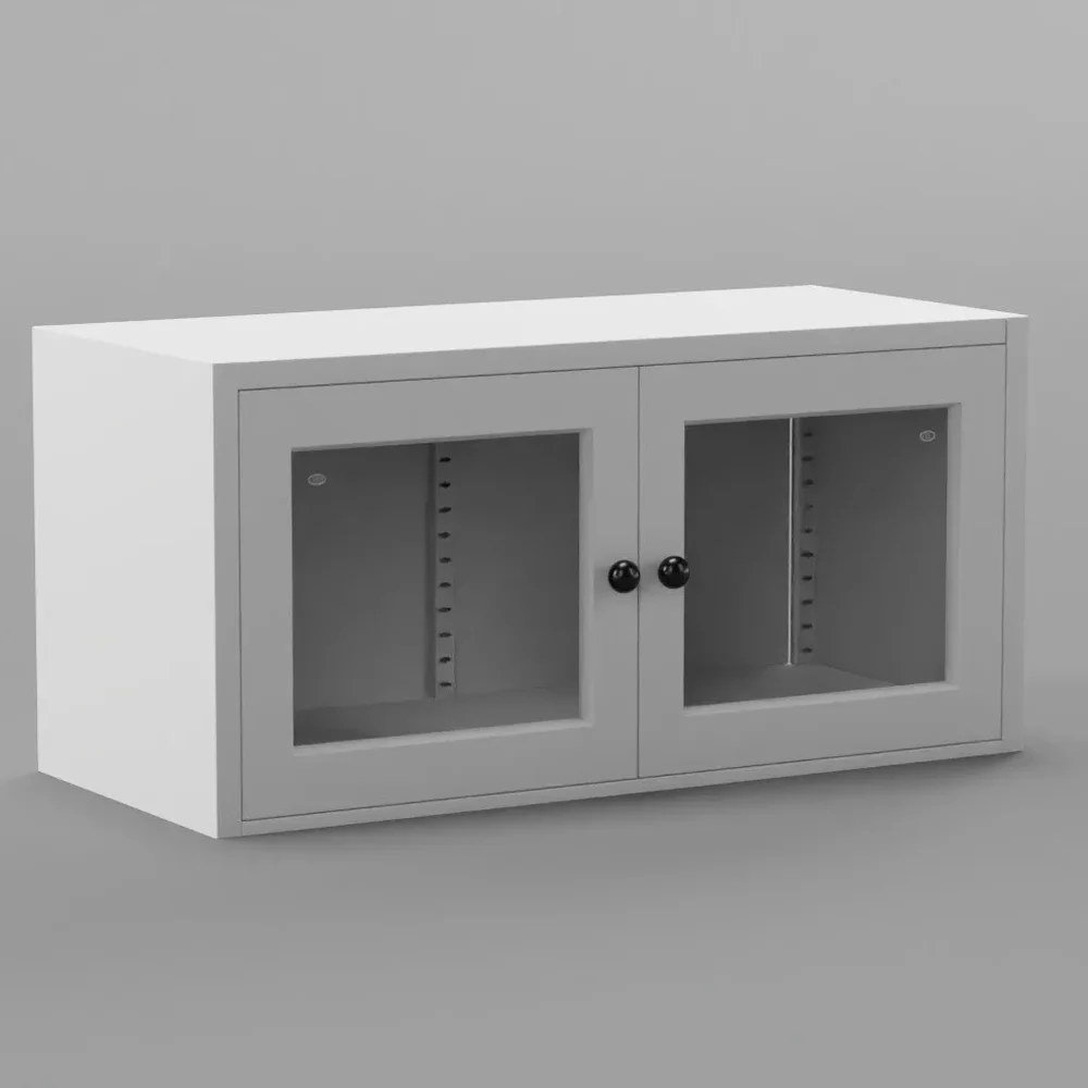 Double-Opening Glass Bookcase
