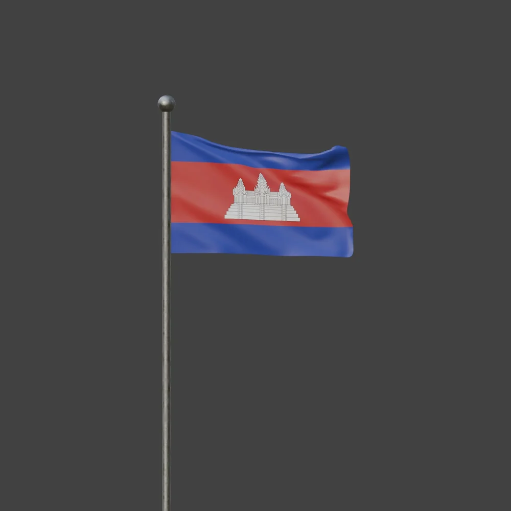 Cambodia Flag Animation